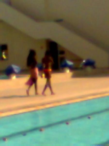 a la piscine